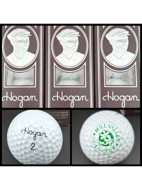 Bull Valley Golf Club Hogan 428 Hi-Spin Golf Balls 3 Sleeves Of 3 Balls Each USA